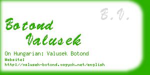 botond valusek business card